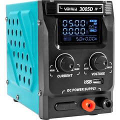 Лабораторный блок питания Yihua 3005D-IV (0-30В,5А, ЖК-дисплей) цена и информация | Блоки питания (PSU) | kaup24.ee