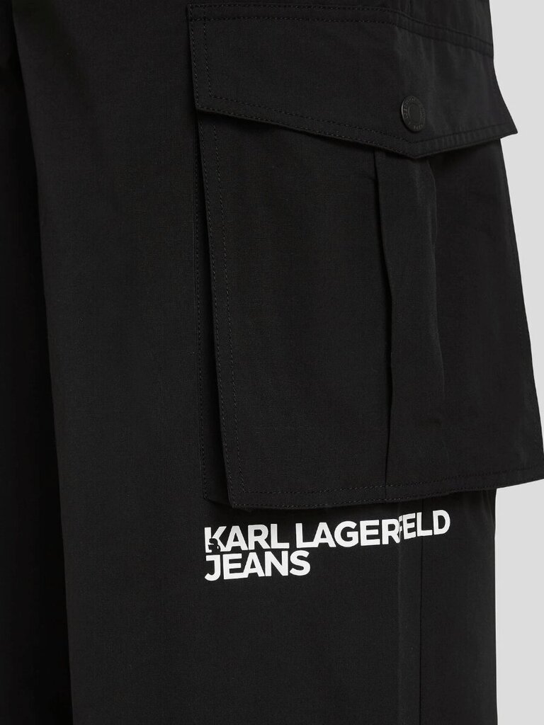 Karl Lagerfeld Teksad meestele Cargo 240D1000 563760111, must цена и информация | Meeste püksid | kaup24.ee