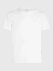 Мужская футболка Calvin Klein Smooth Cotton Egret K10K112229YAH 560077381, белый цена и информация | Мужские футболки | kaup24.ee