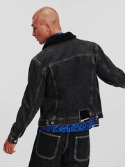 Джинсовая куртка KARL LAGERFELD JEANS Sherpa Denim Acid Grey 240D1400 563760224 цена и информация | Мужские куртки | kaup24.ee