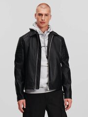 Кожаная куртка KARL LAGERFELD JEANS Faux-Leather Black 240D1501 563760228 цена и информация | Мужские куртки | kaup24.ee