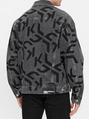 Джинсовая куртка KARL LAGERFELD JEANS Washed Grey Monogram Aop 240D1405 563760247 цена и информация | Мужские куртки | kaup24.ee