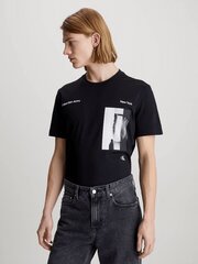 T-särk meestele Calvin Klein Jeans, must hind ja info | Meeste T-särgid | kaup24.ee