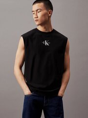 Топ CALVIN KLEIN JEANS Monologo Sleeveless Black J30J325211BEH 560077936 цена и информация | Мужские футболки | kaup24.ee