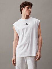 Топ CALVIN KLEIN JEANS Monologo Sleeveless Bright White J30J325211YAF 560077715 цена и информация | Мужские футболки | kaup24.ee