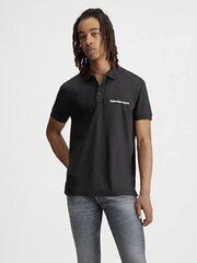 Polosärk meestele Calvin Klein Jeans, must hind ja info | Meeste T-särgid | kaup24.ee
