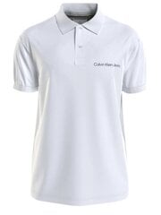 Рубашка поло CALVIN KLEIN JEANS Institutional Bright White J30J325495YAF 560077902 цена и информация | Мужские футболки | kaup24.ee