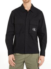 Льняная рубашка CALVIN KLEIN JEANS Linen Black J30J325172BEH 560077826 цена и информация | Мужские рубашки | kaup24.ee