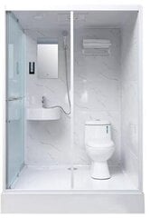 Eraldiseisev dušikabiin koos WC-ga hind ja info | Dušikabiinid | kaup24.ee
