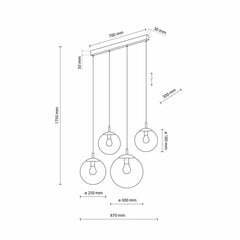 TK Lighting подвесной светильник Esme Mix 4795 цена и информация | Потолочный светильник, 38 x 38 x 24 см | kaup24.ee