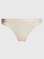 Tommy Hilfiger aluspüksid naistele TH Monogram Lace Thong Misty Blush 545664300, beež цена и информация | Трусики | kaup24.ee