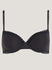 Бюстгальтер TOMMY HILFIGER Tonal Lace Demi-Cup Black UW0UW04546BDS 545664252 цена и информация | Спортивные бюстгальтеры | kaup24.ee