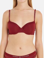 Tommy Hilfiger rinnahoidja naistele Demi-Bra Rouge 545664262, punane цена и информация | Бюстгальтеры | kaup24.ee