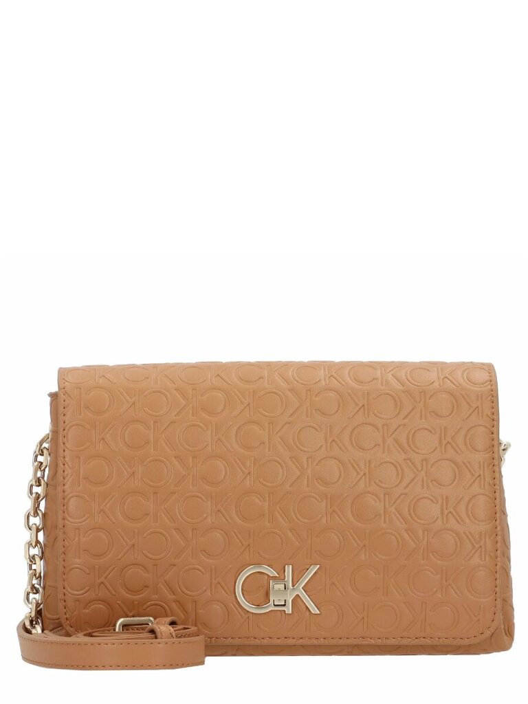 Käekott Calvin Klein Re-Lock õlakott Md - Emb Brown Sugar K60K611061GA5 545010460 hind ja info | Naiste käekotid | kaup24.ee