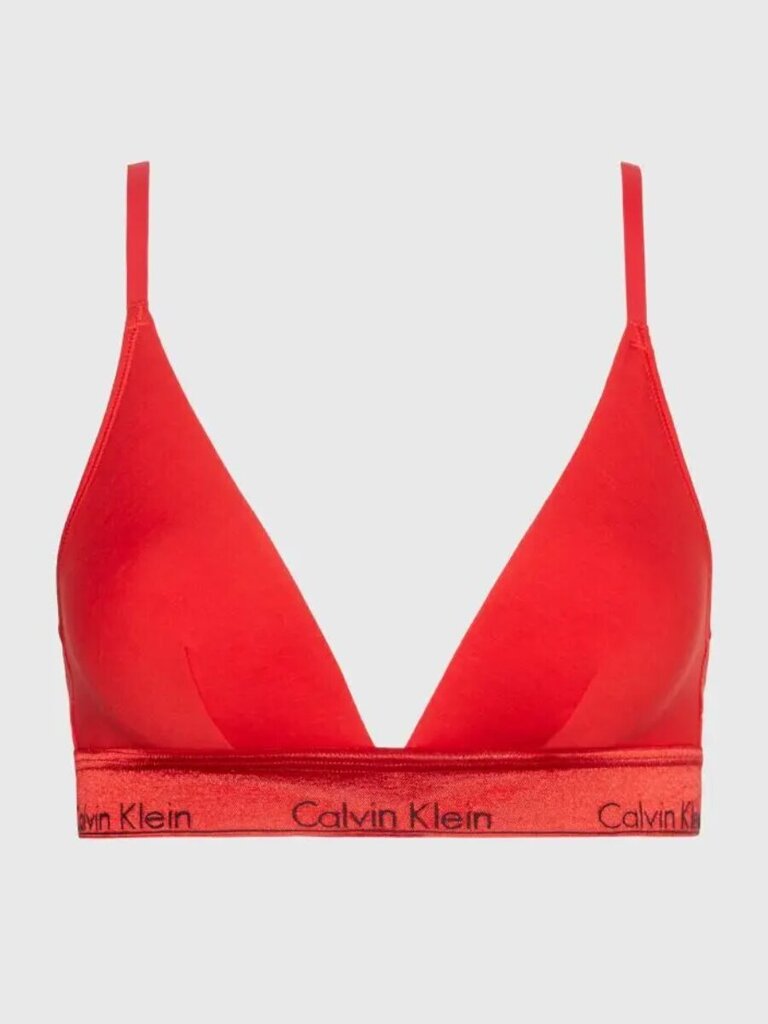 Calvin Klein naiste rinnahoidja voodrita Triangle Rouge 545667543, punane hind ja info | Rinnahoidjad | kaup24.ee