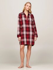 Женская ночная рубашка Tommy Hilfiger Shirt Nightdress Fl (Ext Sizes) UW0UW048740QW 545667937, красный цена и информация | Женские пижамы, ночнушки | kaup24.ee