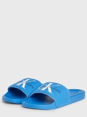 Шлепанцы CALVIN KLEIN JEANS Slide Monogram Vibrant Blue YM0YM000610G2 573152221 цена и информация | Мужские шлепанцы, босоножки | kaup24.ee