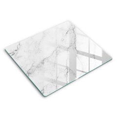 Klaasist Lõikelaud Elegantne marmorist tekstuur, 60x52 cm hind ja info | Lõikelauad | kaup24.ee
