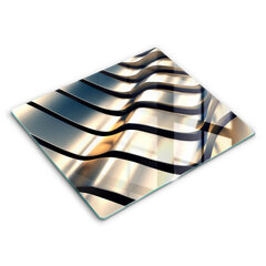 Klaasist Lõikelaud 3D metallist kujundid, 60x52 cm hind ja info | Lõikelauad | kaup24.ee