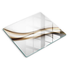 Klaasist Lõikelaud Pehmete joonte abstraktsioon, 60x52 cm hind ja info | Lõikelauad | kaup24.ee