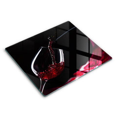 Klaasist Lõikelaud Klaas punast veini, 60x52 cm цена и информация | Разделочная доска | kaup24.ee