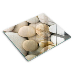 Klaasist Lõikelaud Ovaalsete kivide muster, 60x52 cm цена и информация | Разделочная доска | kaup24.ee