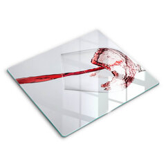 Klaasist Lõikelaud punane vein, 60x52 cm hind ja info | Lõikelauad | kaup24.ee