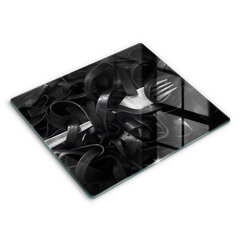 Klaasist Lõikelaud Must Tagliatelle pasta, 60x52 cm hind ja info | Lõikelauad | kaup24.ee