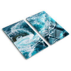 Klaasist Lõikelaud Vahutavad vee lained, 2x30x52 cm hind ja info | Lõikelauad | kaup24.ee