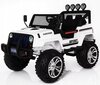 Elektriauto Jeep 4x4, valge hind ja info | Laste elektriautod | kaup24.ee