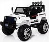 Elektriauto Jeep 4x4, valge hind ja info | Laste elektriautod | kaup24.ee