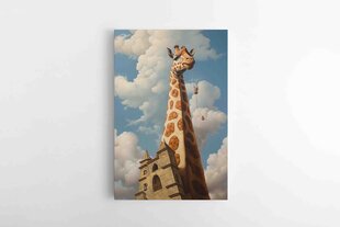 Reproduktsioon Big Giraffe Impressionistlikus stiilis maal цена и информация | Картины, живопись | kaup24.ee