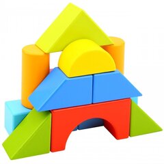 Деревянные блоки Tooky Toy, 16 шт. цена и информация | Конструкторы и кубики | kaup24.ee
