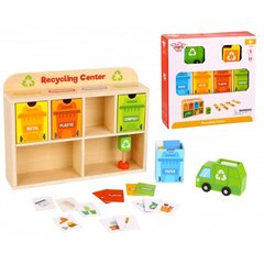 Puidust jäätmete sorteerimiskeskus, Tooky Toy hind ja info | Arendavad mänguasjad | kaup24.ee
