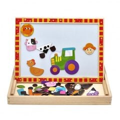 Деревянная магнитная доска для рисования с подносом Tooky Toy цена и информация | Развивающие игрушки | kaup24.ee