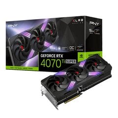 PNY GeForce RTX 4070 Ti Super XLR8 Gaming Verto Epic-X RGB Overclocked Triple Fan (VCG4070TS16TFXXPB1-O) hind ja info | Videokaardid (GPU) | kaup24.ee