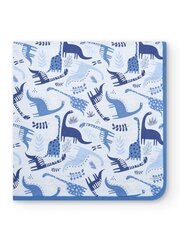 Одеяло BOBOLI Knit Combined With Dinosaurs And Stripes Blue 106119 цена и информация | Детские подушки, конверты, спальники | kaup24.ee
