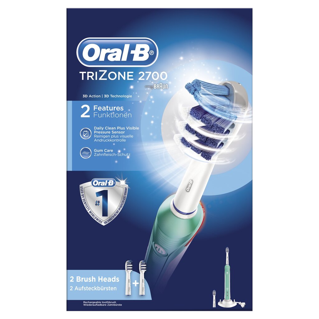 Oral-B TriZone 2700 цена и информация | Elektrilised hambaharjad | kaup24.ee