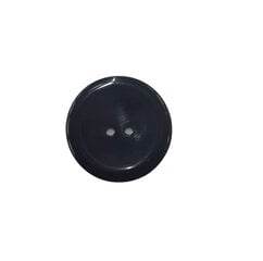 Kahe auguga plastiknööp, must, 34 mm hind ja info | Õmblustarvikud | kaup24.ee