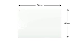 Magnetklaasist tahvel Allboards, 90x60 cm hind ja info | Kirjatarbed | kaup24.ee