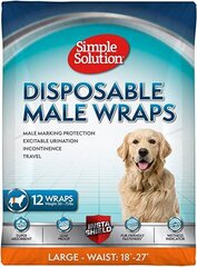 Simple Solution meeste ühekordsed kõhukinnitused meestele, L hind ja info | Hooldusvahendid loomadele | kaup24.ee