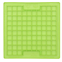 "LickiMat Playdate Square" мягкий зеленый цена и информация | Миски, ящики для корма | kaup24.ee