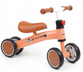 Беговел Be-active, коричневый цена и информация | Детский трехколесный велосипед - коляска с удобной ручкой управления для родителей Riff F95941 2в1, фиолетовый | kaup24.ee