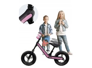 Беговел Daum, розовый/черный цена и информация | Детский трехколесный велосипед - коляска с удобной ручкой управления для родителей Riff F95941 2в1, фиолетовый | kaup24.ee