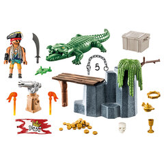 71473 PLAYMOBIL® Pirates, Piraat alligaatoriga цена и информация | Конструкторы и кубики | kaup24.ee