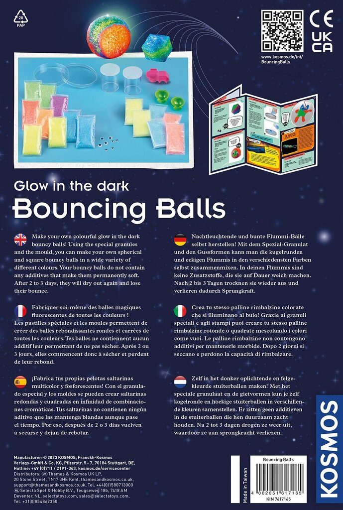 Hariv komplekt Bouncing Balls Kosmos цена и информация | Arendavad mänguasjad | kaup24.ee