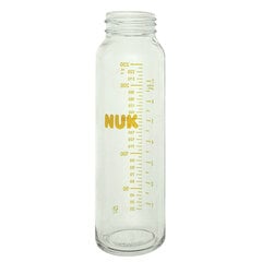 Nuk Klaaspudel keermega mitmekordseks steriliseerimiseks, 230 ml цена и информация | Бутылочки и аксессуары | kaup24.ee