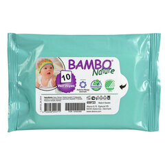 Niisked beebisalvrätikud Bambo Nature, 10 tk hind ja info | Niisked salvrätikud | kaup24.ee