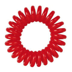Juuksekumm Fox Spring Hair Ring, punane, 3 tk hind ja info | Juuste aksessuaarid | kaup24.ee