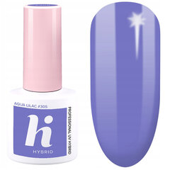 Прозрачный гибридный лак #305 Aqua Lilac объемом 5 мл. цена и информация | Лаки для ногтей, укрепители для ногтей | kaup24.ee